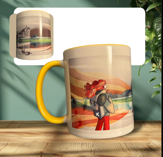 Mug Écosse lac et château